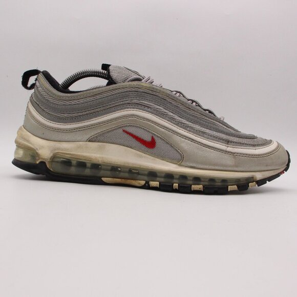 Nike Retro Air Max 97sMen's 11.5 Sneakers Silver Bullet Red White 884421-001